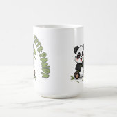 Süßer Panda mit Bambus - Lieblich Kaffeetasse (Mittel)