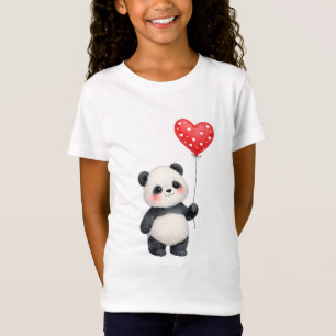 Süßer Panda mit herzförmigem Luftballon T-Shirt