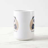 Süßer Panda mit Kaffee Kaffeetasse (Mittel)