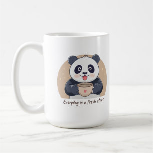 Süßer Panda mit Kaffee Kaffeetasse