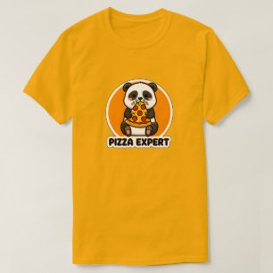 Süßer Panda Pizza Experte Lustiger Foodie T-Shirt