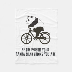Süßer Panda Radfahrer Rennrad Mountainbike Fahrrad Fleecedecke