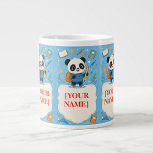 Süßer Panda Rückkehr zur Schule Utensilien Jumbo-Tasse