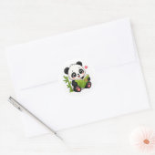 süßer Panda Runder Aufkleber (Umschlag)