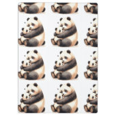 Süßer Panda-Schreibtischclip Klemmbrett (Rückseite)