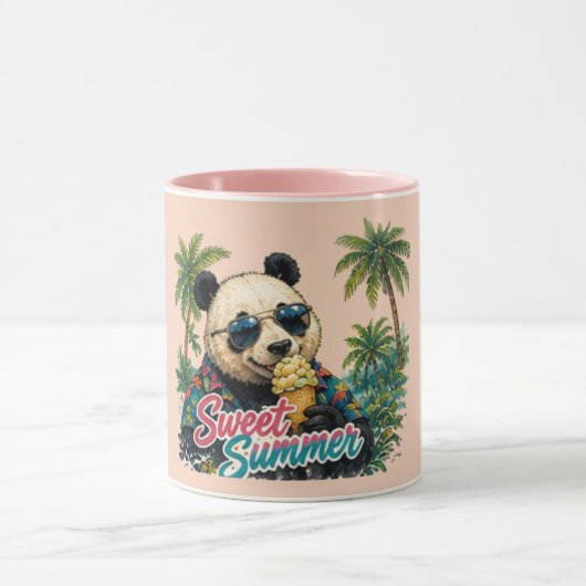 Süßer Panda-Sommer-Mug Tasse (Zentrum)