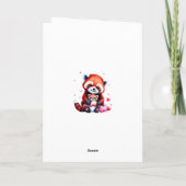 Süßer Panda-Valentinstag Karte (Rückseite)