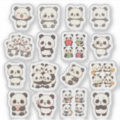 Süßer Panda-Vinyl-Aufkleber Aufkleber (Vorderseite)