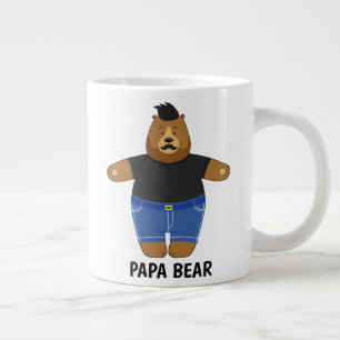 Süßer Papa-Bär Vatertagsgeschenk Spezialtasse Jumbo-Tasse
