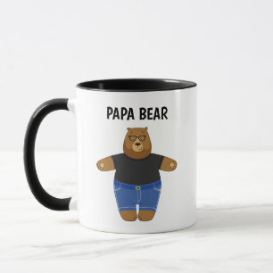 Süßer Papa-Bär Vatertagsgeschenk Spezialtasse Tasse