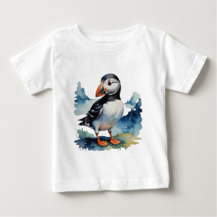 Süßer Papageientaucher-Vogel Baby T-shirt