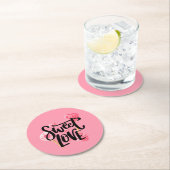 Süßer PapierUntersetzer der Runder Pappuntersetzer (Vor Ort)