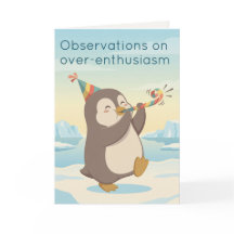 Süßer Party Pinguin | Trockener Humor Geburtstagsg