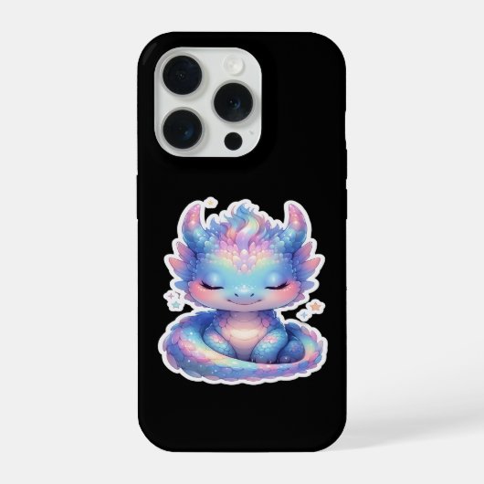 Süßer Pastell-Baby-Drache iPhone Hülle (Rückseite)