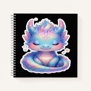 Süßer Pastell-Baby-Drache Notizblock