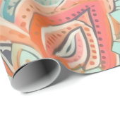 Süßer Pastell-Boho-Chic Geschenkpapier (Rolleneckpunkt)