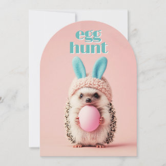 Süßer Pastell-Igel Oster-Eiersuche Einladung