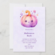 Süßer Pastell-Kürbis Halloween