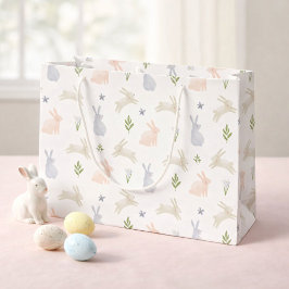Süßer Pastell-Osterhase Frühling Große Geschenktüte