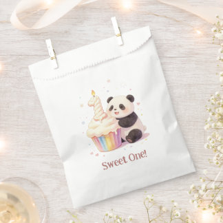 Süßer Pastell-Panda-Baby 1. Geburtstag Geschenktütchen