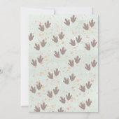 Süßer Pastell-Wasserfarben-Dinosaurier Danke schön (Rückseite)