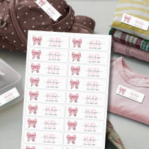 Süßer Pastellrosa süßer Schulbleistift-Bogen-Name