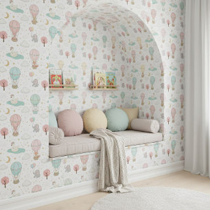 Süßer Pastellschwan & Freunde-Nursery ID1234 Tapete