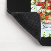 Süßer Patchwork-Schneemann-Bogen Weihnachten Xmas Mousepad (Ecke)