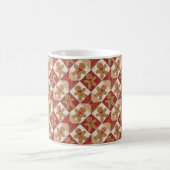 Süßer Patchwork-Weihnachtsmann Kaffee-Tasse Stil Kaffeetasse (Mittel)