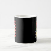 Süßer Patchwork-Weihnachtsmann Weihnachtsfeiertag Kaffeetasse (Mittel)