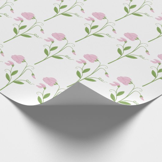 Süßer Pea-Blume Geschenkpapier (Ecke)