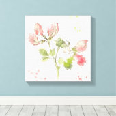 Süßer Pea Wasserfarbe Leinwanddruck (Insitu (Holzboden))