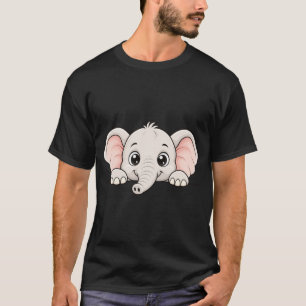 Süßer Peekaboo-Elefant T-Shirt