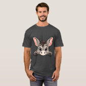 Süßer Peekaboo Esel T-Shirt (Vorne ganz)