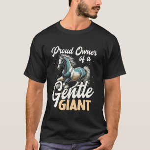 Süßer Percheron-Pferd-Reitens Kaltblut-Pferdebesit T-Shirt