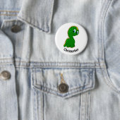 Süßer personalisierter Dinosaurier Button (Beispiel)