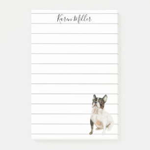 Süßer personalisierter Französischer Bulldogge  Post-it Klebezettel