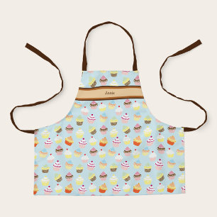 Süßer personalisierter Name mit Cupcake-Druck Schürze