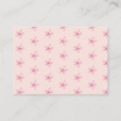 Süßer Pfirsich Hinweiskarte (Rückseite)