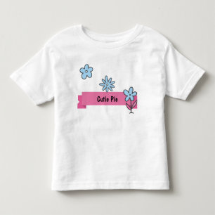 Süßer Pie Nach Maß Cartoon-Blumen Kleinkind T-shirt