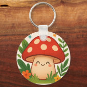 Süßer Pilz-Anhänger Schlüsselanhänger (Rückseite)