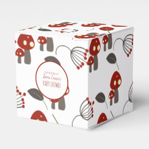 Süßer Pilz Baby Shower Garten Wald Danke Geschenkschachtel