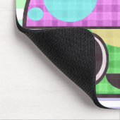 SÜßER PILZ GINGHAM PATCHWORK KARO MOUSEPAD (Ecke)