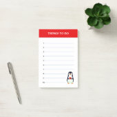 Süßer Pinguin & bearbeitbare Dinge-zu-tun-Notizen Post-it Klebezettel (Büro)