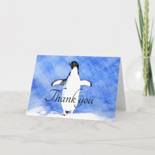 Süßer Pinguin danke Karte