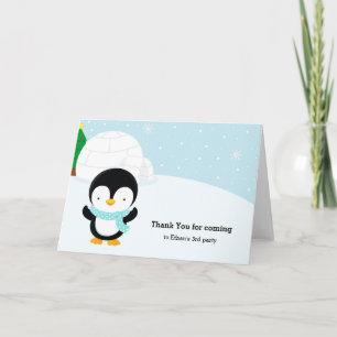 Süßer Pinguin Dankeskarte