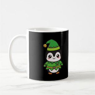 Süßer Pinguin-Elf Weihnachten Kaffeetasse