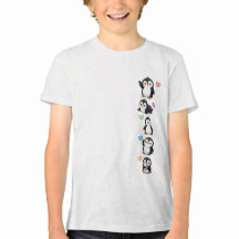 Süßer Pinguin-Freunde-Kinder-T-Shirt — Bezaubernde