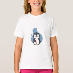 Süßer Pinguin für regnerischen Tag Kinder T-Shirt