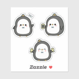 Süßer Pinguin Kawaii Aufkleber Set
